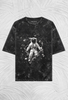 Astronaut Unisex Acid Washed Oversized T-Shirt