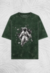 Astronaut Unisex Acid Washed Oversized T-Shirt