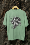 Astronaut Unisex Terry Oversized Graphic Printed T-shirt
