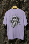 Astronaut Unisex Terry Oversized Graphic Printed T-shirt