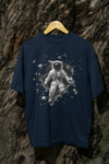 Astronaut Unisex Terry Oversized Graphic Printed T-shirt