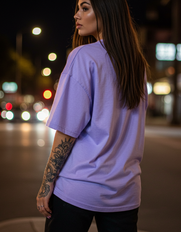 Unisex Lavender Terry Oversized T-Shirt