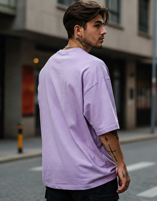 Unisex Lavender Terry Oversized T-Shirt