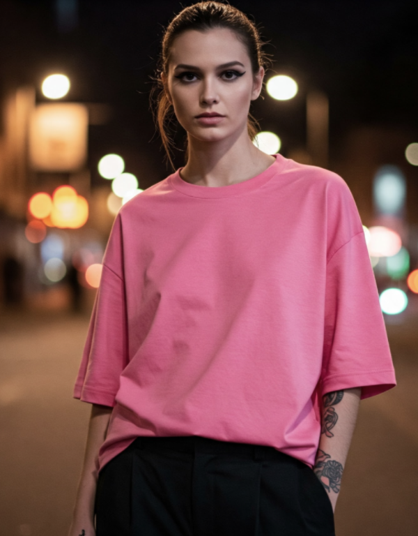 Unisex Flamingo Terry Oversized T-Shirt