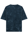 Unisex Navy Blue Acid Washed Oversized T-Shirt