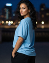 Unisex Baby Blue Terry Oversized T-Shirt